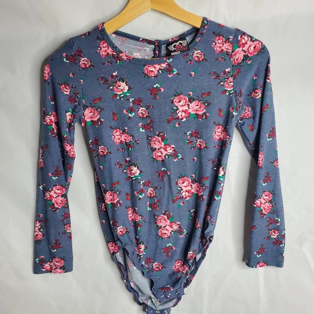 Real Love Blue Floral Bodysuit